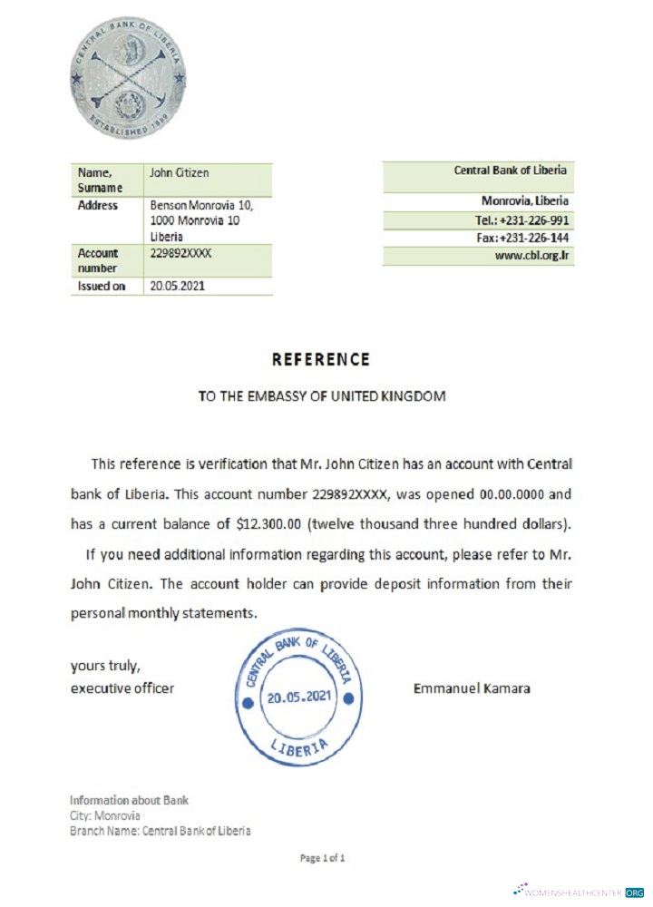 Download Liberia Central Bank reference Photoshop template
